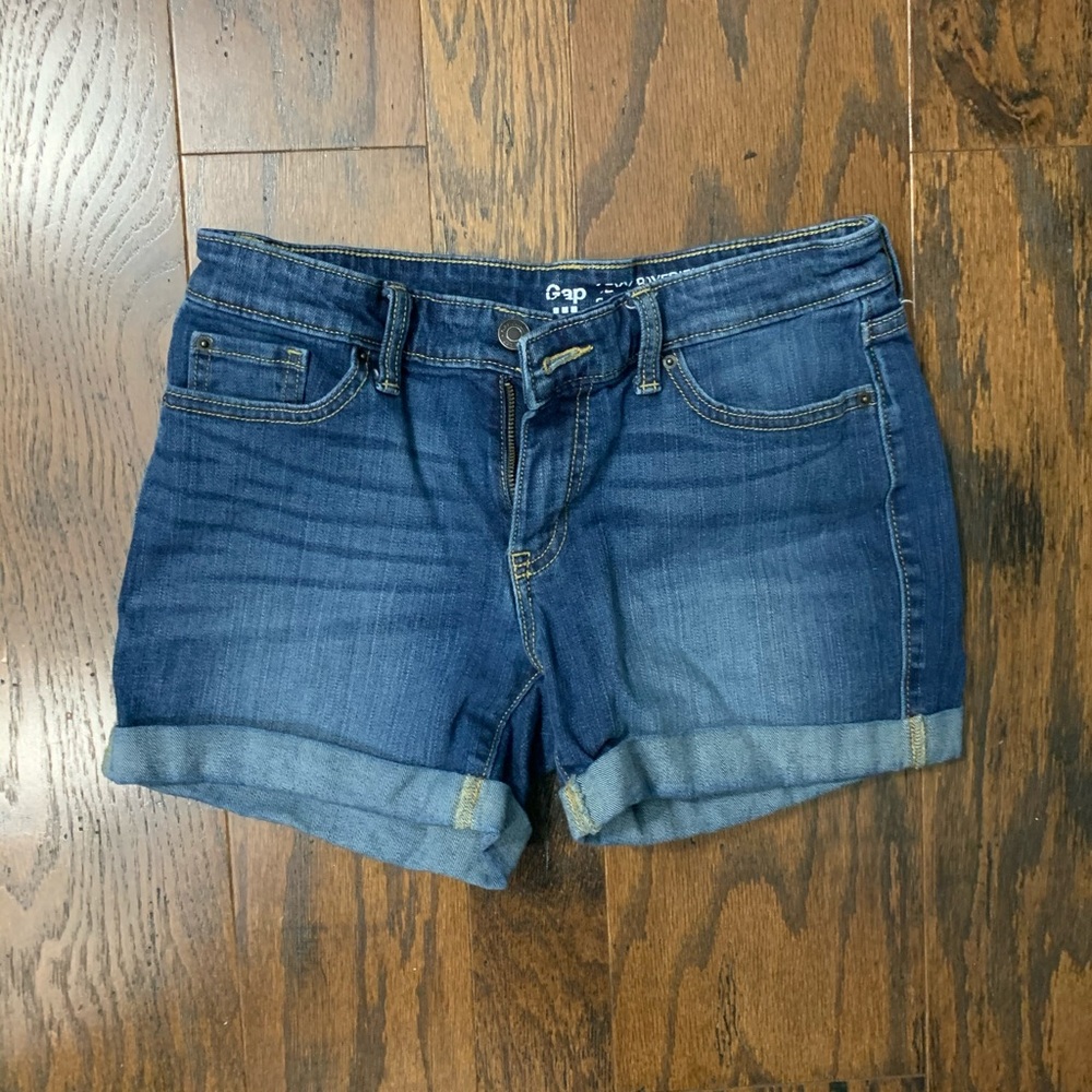 Gap “Sexy” boyfriend cuffed denim shorts